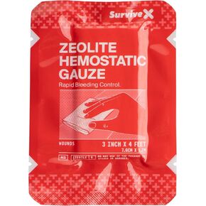 Hemostatic Gauze - Quick Blood Clotting Gauze for Wounds - Trauma Kit Hemostatic Dressing - 3 in x 4 FT - 2 PCS