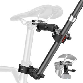 طقم تركيب ذيل دراجة من الألومنيوم المطورة لـ Insta360 x5 ، جبل مقود مزدوج المشبك مع عصا شخصية غير مرئية لـ Insta360 x4 X3