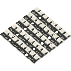 5PCS 8 * 1Bit 8 Bits WS2812 5050 RGB Full LED Lamp Panel Module 5V WS2812B Rainbow LED Precise for Arduino Raspberry Pi ESP32 8 Channel Lights