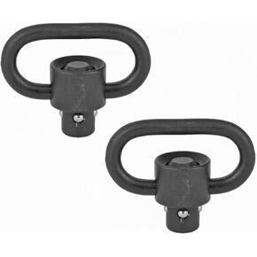 BRAVO COMPANY USA Gunfighter QD (Quick Detach) Heavy Duty Sling Swivel Flush Plunger Black, 2-Pack