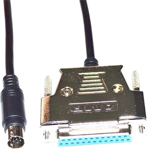 D-SUB 25 PIN DB25 Female to MINI DIN 8PIN Male Adapter PLC Programming FX-20P-CADP Cable for FX0/FX2N/FX1N Series PLC(3metres) in Kuwait
