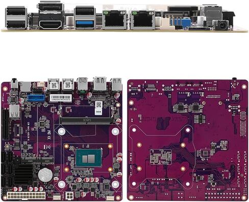 12th Gen i3-N305 N100 NAS Motherboard 6-Bay Soft Router (6 *SATA3.0 Ports /DDR5 4800MHz/ 2*M.2 NVMe/Dual I226-V 2.5G) Firewall ITX Mainboard(N305+Joe Fan) in Saudi Arabia