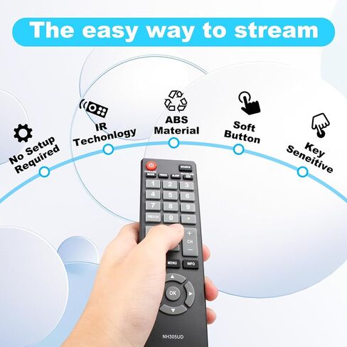 NH305UD for Emerson TV Remote, Universal Remote Control for Emerson TV LCD HDTV Models LF402EM6 LF461EM4 LF501EM4 LF501EM5F LF391EM4 LF320EM4 LF461EM4A LF290EM4 in Saudi Arabia