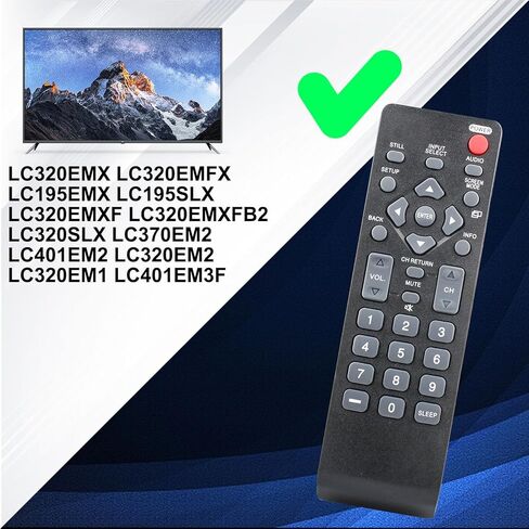 NH305UD for Emerson TV Remote, Universal Remote Control for Emerson TV LCD HDTV Models LF402EM6 LF461EM4 LF501EM4 LF501EM5F LF391EM4 LF320EM4 LF461EM4A LF290EM4 in Kuwait