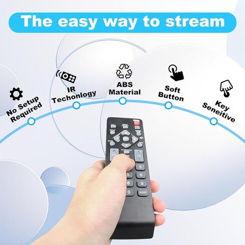 NH305UD for Emerson TV Remote, Universal Remote Control for Emerson TV LCD HDTV Models LF402EM6 LF461EM4 LF501EM4 LF501EM5F LF391EM4 LF320EM4 LF461EM4A LF290EM4 in Kuwait