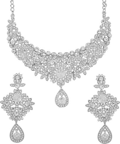 Touchstone Indian Hollywood maroon white classic wedding wear jewelry necklace set in antique gold tone in Saudi Arabia