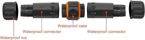 isabellee مقرنات مقاوم للماء IP68 RJ45 موصلات CAT 5/5E/6A Ethernet مقرنات للماء للحزمة الخارجية الداخلية من 2 (CAT5E/6A) in Saudi Arabia