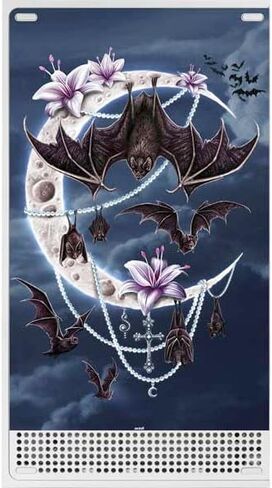 Skinit Decal Gaming Skin Compatible with Xbox Series S Console - Officially Licensed Gothic Moon with Bats and Flowers by Sarah Richter Design in Saudi Arabia