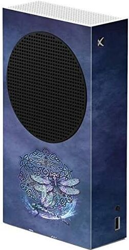 Skinit Decal Gaming Skin Compatible with Xbox Series S Console - Officially Licensed Gothic Moon with Bats and Flowers by Sarah Richter Design in Saudi Arabia