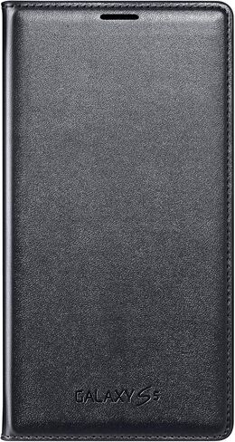 Samsung Galaxy S5 Case Flip Cover Wallet Folio, Black in Saudi Arabia