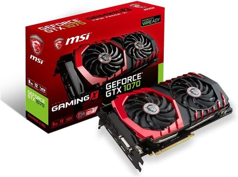 MSI Gaming GeForce GTX 1070 8GB GDDR5 SLI DirectX 12 VR Ready Graphics Card (GTX 1070 GAMING X 8G) in Saudi Arabia