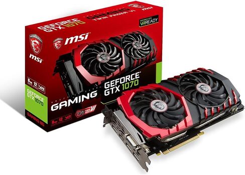MSI Gaming GeForce GTX 1070 8GB GDDR5 SLI DirectX 12 VR Ready Graphics Card (GTX 1070 GAMING X 8G) in Saudi Arabia