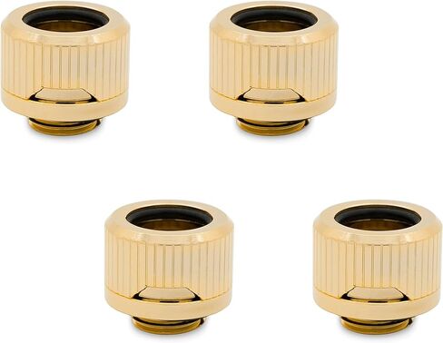 EKWB EK-Quantum Torque HDC-14 Compression Fitting for EKWB Rigid Tubing, 14mm OD, Gold, 4-Pack in Saudi Arabia