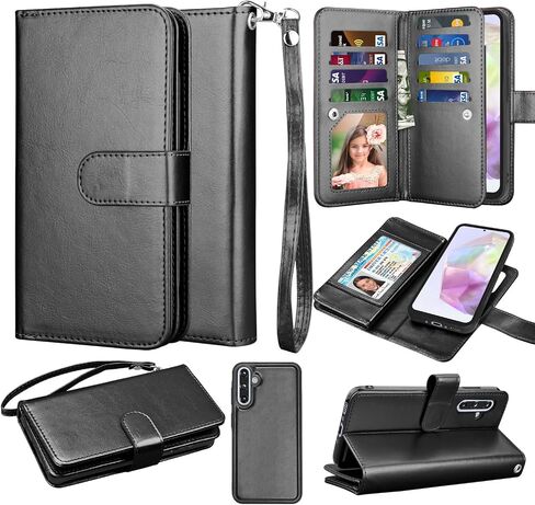 حالة محفظة Takfox لـ Samsung Galaxy A36 5G ، Galaxy A36 5G Case ، PU Leather Card Card Case [9 فتحات البطاقة] in Kuwait