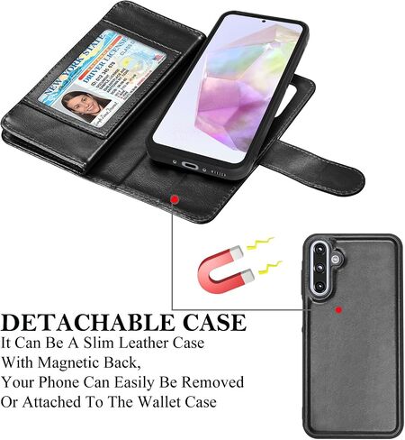 حالة محفظة Takfox لـ Samsung Galaxy A36 5G ، Galaxy A36 5G Case ، PU Leather Card Card Case [9 فتحات البطاقة] in Kuwait