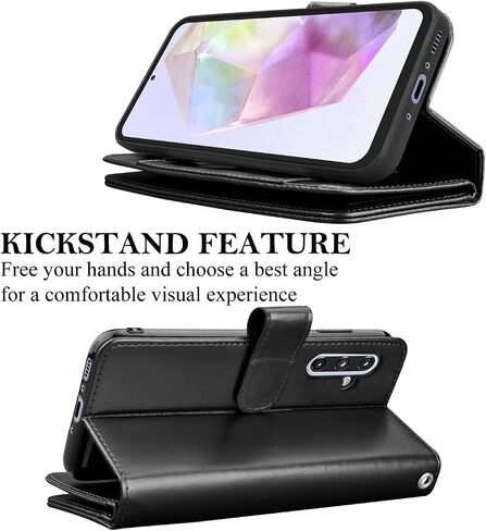 حالة محفظة Takfox لـ Samsung Galaxy A36 5G ، Galaxy A36 5G Case ، PU Leather Card Card Case [9 فتحات البطاقة] in Kuwait