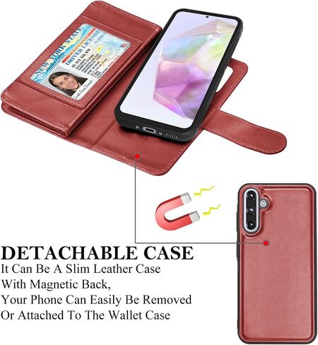 حالة محفظة Takfox لـ Samsung Galaxy A36 5G ، Galaxy A36 5G Case ، PU Leather Card Card Case [9 فتحات البطاقة] in Saudi Arabia