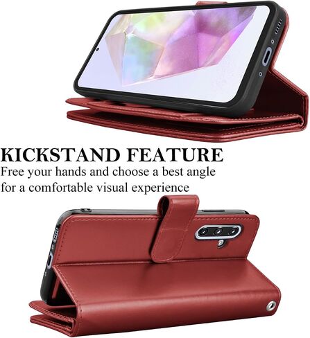 حالة محفظة Takfox لـ Samsung Galaxy A36 5G ، Galaxy A36 5G Case ، PU Leather Card Card Case [9 فتحات البطاقة] in Saudi Arabia