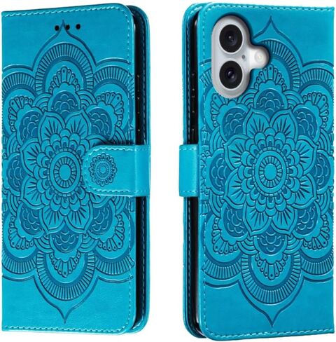 for iPhone 16 Case Wallet with Card Holder Kickstand Magnetic Soft Leather Flip Fold Cover for iPhone 16 (Purple, iPhone 16) in Kuwait