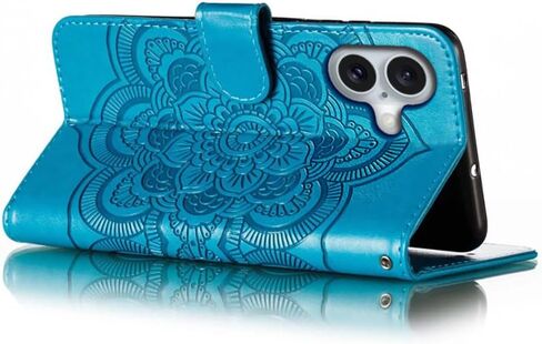 for iPhone 16 Case Wallet with Card Holder Kickstand Magnetic Soft Leather Flip Fold Cover for iPhone 16 (Purple, iPhone 16) in Kuwait