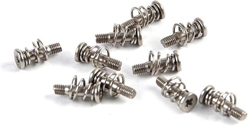 10pcs M2/M2.5 Nickel Plated PC Fan Screws with Springs - for Graphics Card, Motherboard & Cooler Mounting(M2x8) in Kuwait