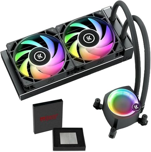 EKWB EK-NUCLEUS AIO CPU COWNER CR240 LUX مع حزمة PAD الحرارية الحرارية Kryosheet ، AMD AM5 ، Black ، TR-85167-99083 in Kuwait