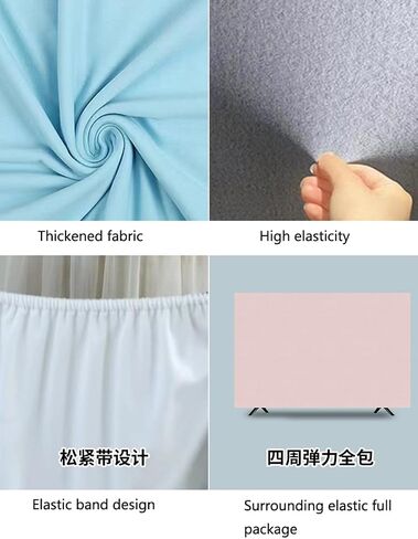 غطاء غلاف التلفزيون الداخلي لغطاء LED LCD TV Dust Cover مرن كل غطاء شامل للتصميم الغطاء لغرفة المؤتمرات المنزلية للسيارات (الحجم: 75 بوصة ، اللون: C) in Kuwait