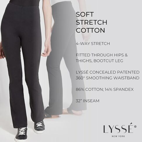 Lyssé Women's Tara Cotton Bootcut in Saudi Arabia