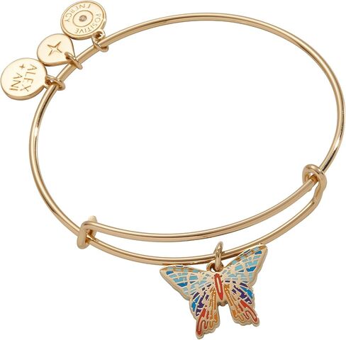Alex and Ani AA763123SS,Carved Abalone Butterfly Tennis Bolo Bracelet,Shiny Silver,Multi, Bracelets in Saudi Arabia