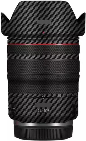 ملحقات كاميرا عدسة الجلد فينيل غلاف لحم واقي لحم واقي شارات لوقت Canon RF 24-105mm f4 l هو USM 24-105 4 (مموهة الحقل) in Kuwait