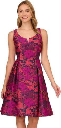 Adrianna Papell womens Multicolor Jacquard Dress Dress (pack of 1) in Saudi Arabia