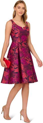 Adrianna Papell womens Multicolor Jacquard Dress Dress (pack of 1) in Saudi Arabia