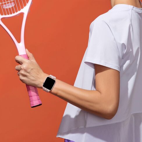 Stretchy Nylon Band Compatible with Apple Watch Band 38mm 40mm 41mm 42mm 44mm 45mm 46mm 49mm Women men,Adjustable Stretchy leopard Bands for iWatch Series 10 9 8 7 6 5 4 3 2 SE Ultra 2 (Pink Leopard, 38mm/40mm/41mm/42mm(Series 10)) in Kuwait
