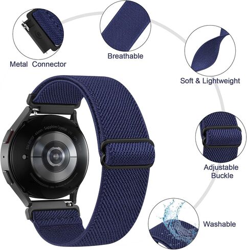 3 PACK Bands for Garmin Venu 3S / Venu 2S / Vivoactive 4S / Vivomove 3S / Forerunner 265s Watch Band, 18mm Quick Release Soft Stretchy Nylon Replacement Wristband Sport Strap for Garmin Forerunner 255S / 265S Bands Women Men in Saudi Arabia