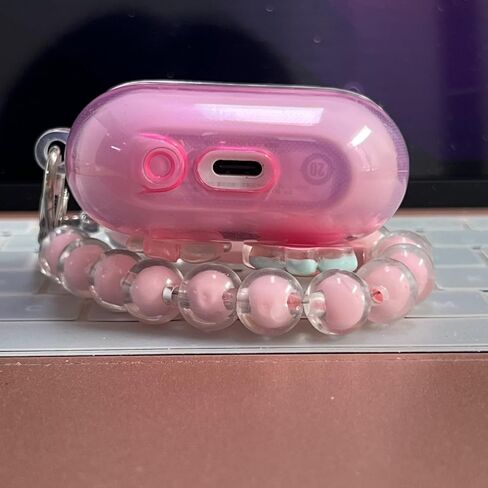 علاجات الأذن لـ Samsung Galaxy Buds 3 Pro/Buds 3 ، Flower Flower Flowers لطيف ثلاثي الأبعاد ، تصميم ، تغطية أذن حماية TPU واضحة مع قلادة للبنات (بير) in Kuwait