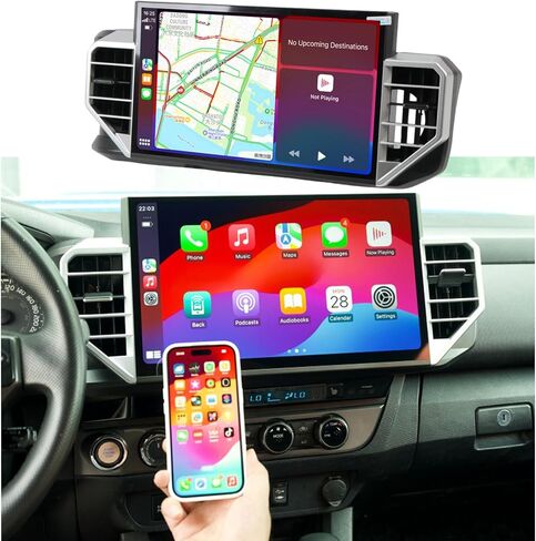ITrims 14.6" Android 12+ C12 Car Multimedia Stereo Radio Audio GPS Navigation Sat Nav Head Unit for Toyota Tacoma 2016-2023 Accessories Replacement Part Silver (12+256G) in Saudi Arabia