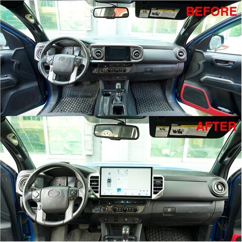 ITrims 14.6" Android 12+ C12 Car Multimedia Stereo Radio Audio GPS Navigation Sat Nav Head Unit for Toyota Tacoma 2016-2023 Accessories Replacement Part Silver (12+256G) in Saudi Arabia