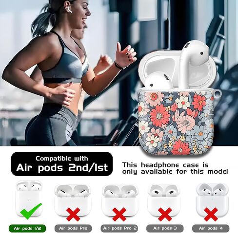 متوافق مع AirPods 2nd 1st الجيل الأول ، حالة صلبة لطيفة مع سلسلة المفاتيح الذهبية ، حالة صدمة الحماية الناعمة TPU للنساء الفتيات (أقواس وردية مع Polkadot) in Kuwait
