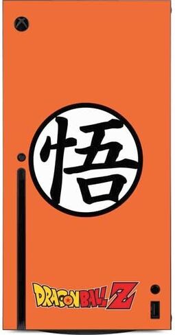Skinit Decal Gaming Skin Compatible with Xbox Series X Console - Officially Licensed Dragon Ball Z Goku Iconic Kanji Symbol Design in Saudi Arabia