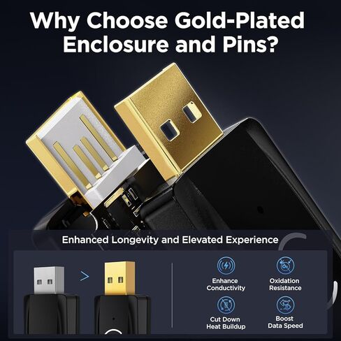 Wireless Carplay Adapter Small Car Play Dongle Mini CarPlay Wireless Adapter, Convert Wired Carplay to Wireless Carplay, Only for Apple for iPhone iOS 11+ for OEM Wired Car Model 2017+, Black in Kuwait