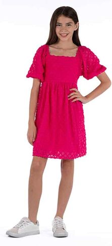 Girls' 3/4 Sleeve Chiffon Dress in Saudi Arabia