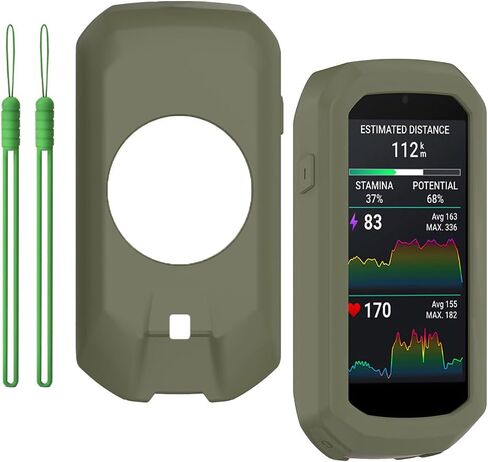 متوافق مع حالة Garmin Edge 1050 ، وغطاء حالة واقي من السيليكون- مع حماية من الدرجة العسكرية وملاءمة دقيقة (رمادية) in Kuwait