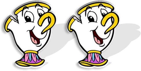 أقراط متدلية من فيلم بيوتي بيست مستوحاة من السيدة بوتس وتشيب، أقراط خيالية لها in Kuwait