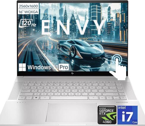 HP Envy 16" WQXGA (2560 x 16 00) Touchscreen Laptop | Intel Core i7-13700H | Dedicated NVIDIA GeForce RTX 4060 | 64GB RAM | 2TB PCIe | Backlit Keyboard | Windows 11 Pro | w/WOWPC Recovery USB in Saudi Arabia