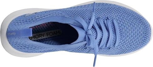 Skechers Womens Ultra Flex Salutations White/Silver Sneaker 6.5 W US in Saudi Arabia