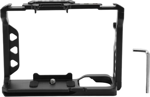 Full Cage for A7M4 A7R3 Camera, Aluminum Cage Rig Stabilizer, with 1/4 3/8 Thread, Cold Shoe Mounts, 1/4 for Arri Positioning, for Sports Videography, Film Movie Making in Saudi Arabia