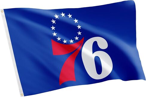 Desert Cactus Philadelphia 76ers Flag Team NBA National Basketball Association 100% Polyester Indoor Outdoor 3x5 feet Flags (Flag F) in Saudi Arabia