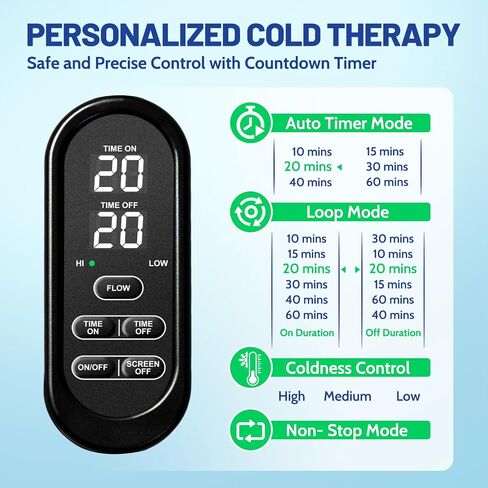 Ice Machine for Knee After Surgery 2.0, Portable Cold Therapy Machine for Knee Replacement, Ice Therapy for Post Surgery, Cryotherapy System, Ice Compression Pack Wrap for Injuries Recovery in Saudi Arabia