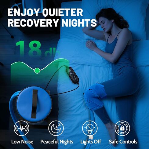 Ice Machine for Knee After Surgery 2.0, Portable Cold Therapy Machine for Knee Replacement, Ice Therapy for Post Surgery, Cryotherapy System, Ice Compression Pack Wrap for Injuries Recovery in Saudi Arabia