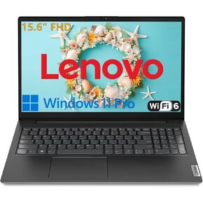 Lenovo 15.6" Laptop Computer for Home Business Student, Intel Dual-Core Processor, 32GB DDR4 RAM, 1TB PCIe SSD, FHD Display, WiFi 6, Bluetooth 5.2, HDMI, Numeric Keypad, Black, Windows 11 Pro, Tichang